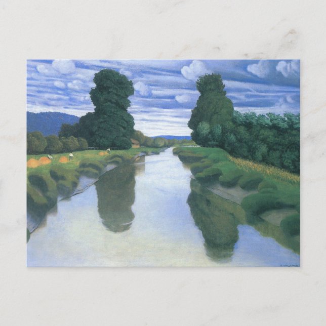Carte Postale La rivière de Berville par Felix Vallotton, Fine A (Devant)