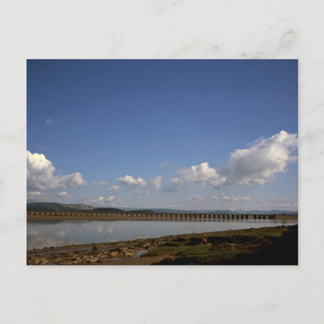 Carte Postale La rivière Kent à Arnside Cumbria Angleterre (Devant)