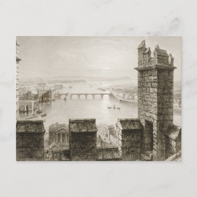 Carte Postale La rivière Shannon et Limerick (Devant)