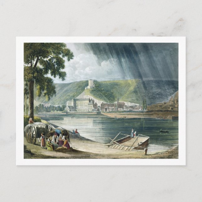 Carte Postale La Roche, de 'Vues sur la Seine', gravée par T (Devant)