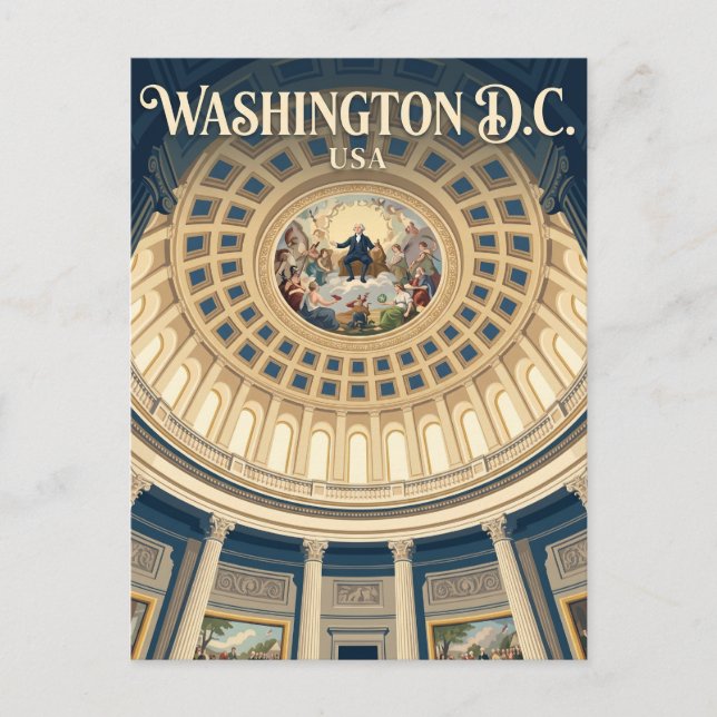 Carte Postale La rotonde du Capitole des États-Unis (Devant)