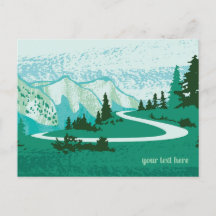 La route dans les montagnes.