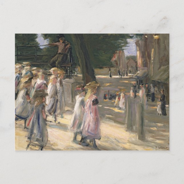 Carte Postale La route de l'école à Edam (Devant)