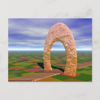 Carte Postale La Route Moins Parcourue, Arche Abstraite, Paysage