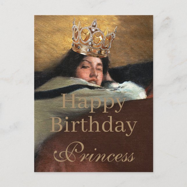 Carte Postale La royauté est si chic joyeux anniversaire princes (Devant)