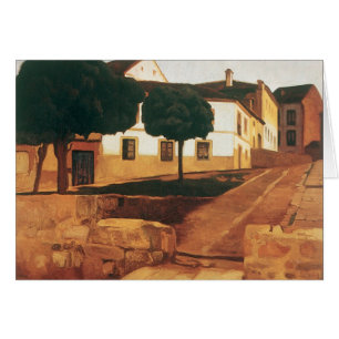 Carte postale "La rue à Avila" de Rivera