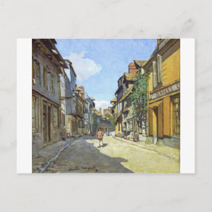 Carte Postale La rue Bavolle à Honfleur par Claude Monet
