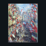 Carte Postale La rue Montorgueil, Paris par Claude Monet<br><div class="desc">Impressionnisme de belles images d'artistes légendaires</div>