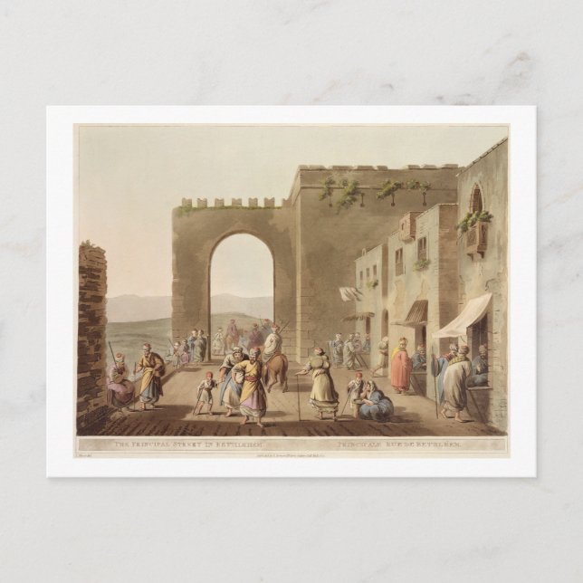 Carte Postale La rue principale à Bethléem, de 'Vues de (Devant)