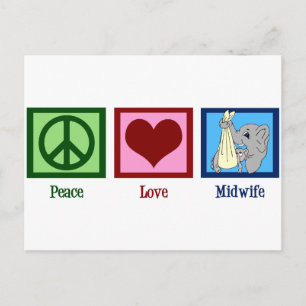 Carte Postale La sage-femme de Peace Love