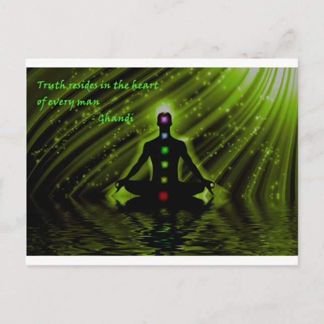 Carte Postale La sagesse de Gandhi (Devant)