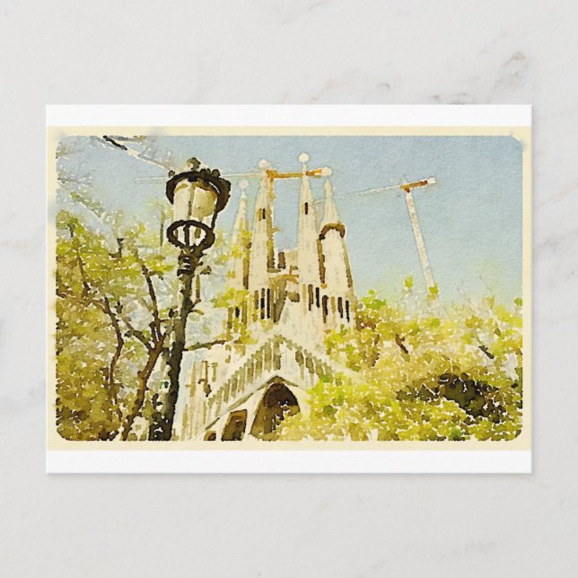 Carte Postale La Sagrada Familia (Devant)