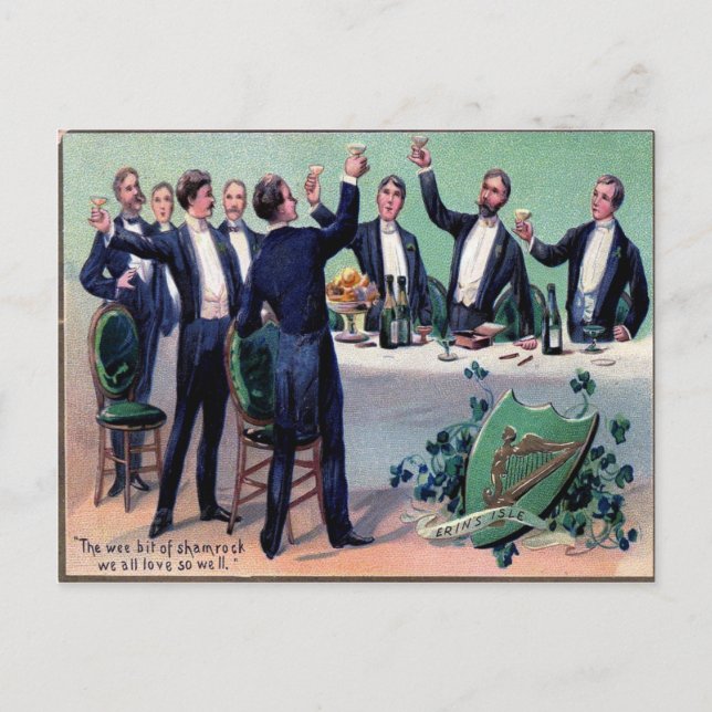 Carte Postale La Saint-Patrick victorienne (Devant)
