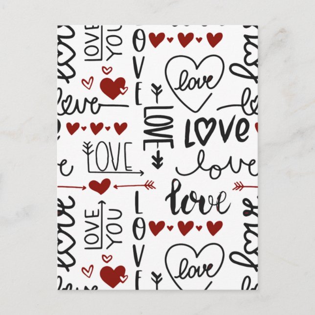 Carte Postale la Saint-Valentin (Devant)