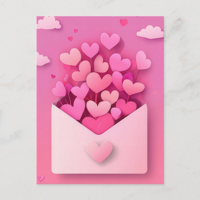 Carte Postale La Saint-Valentin (Devant)
