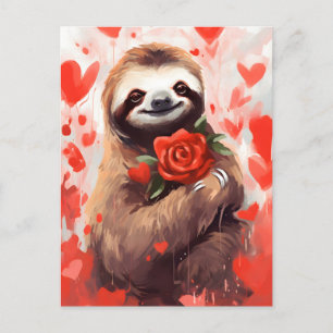 Carte Postale La Saint-Valentin de la paresse