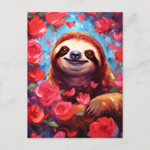 Carte Postale la Saint-Valentin de la paresse