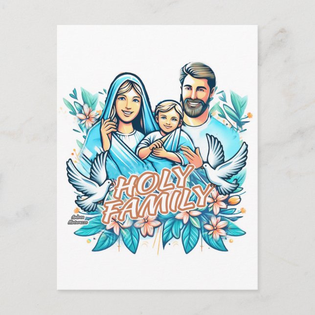 Carte Postale La Sainte Famille (Devant)