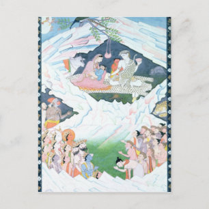 Carte Postale La Sainte Famille de Shiva et Parvati