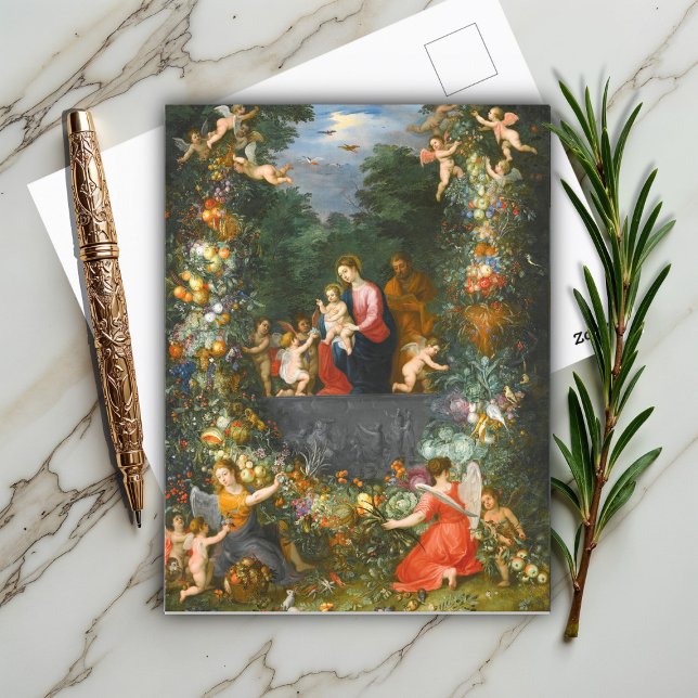 Carte Postale La Sainte Famille, Jan Brueghel (Créateur téléchargé)