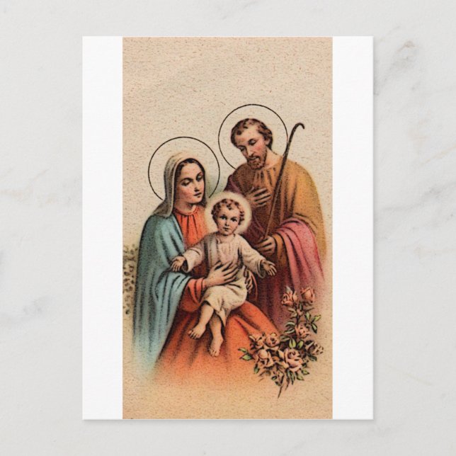 Carte Postale La Sainte Famille - Jésus, Marie et Joseph (Devant)