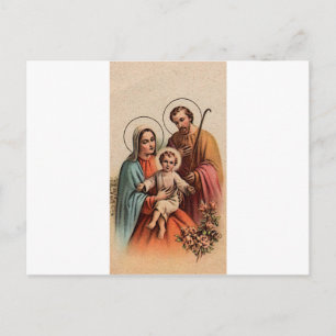 Carte Postale La Sainte Famille - Jésus, Marie et Joseph