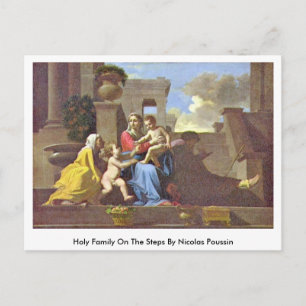 Carte Postale La Sainte Famille Sur Les Marches Par Nicolas Pous