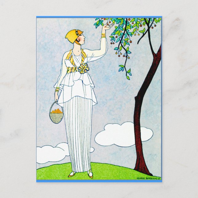 Carte Postale La Saison Des Prunes Mirabelles (Devant)