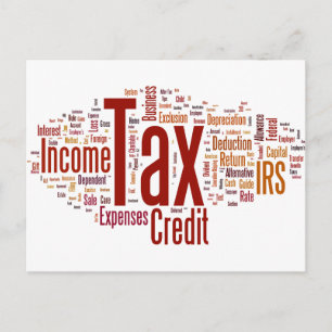 Carte Postale La saison fiscale est ici