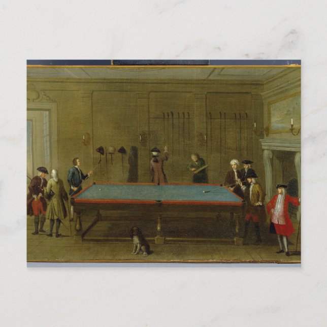 Carte Postale La salle de billard (huile sur toile) (Devant)