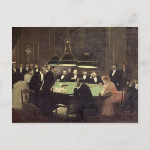 Carte Postale La salle de jeux au Casino, 1889