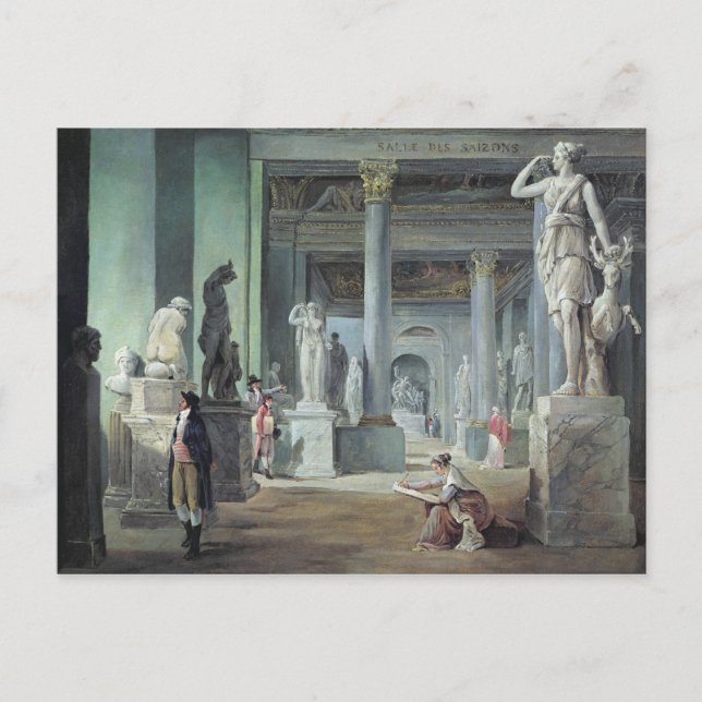 Carte Postale La Salle des Saisons au Louvre, c. 1802 (Devant)