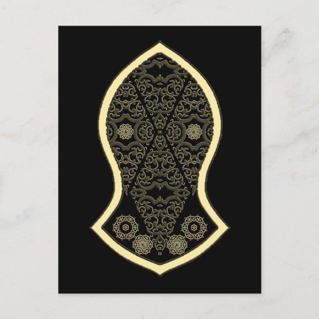 Carte Postale La Sandale Du Prophète (Or) (Devant)