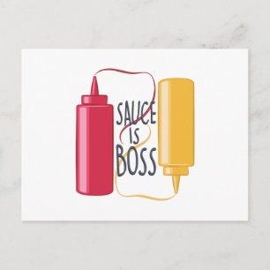 Carte Postale La sauce est le patron