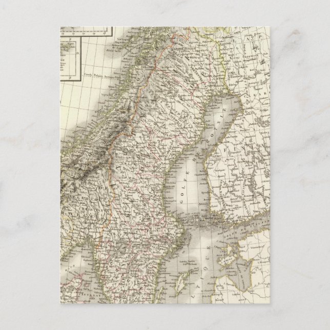 Carte Postale La Scandinavie - Scandinavie (Devant)