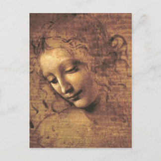 Carte Postale La Scapigliata par Leonardo da Vinci