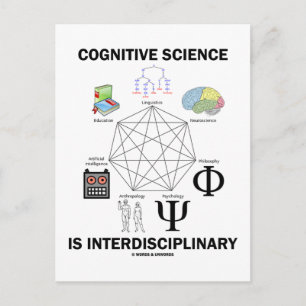 Carte Postale La science cognitive est interdisciplinaire