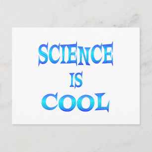 Carte Postale La science est Cool