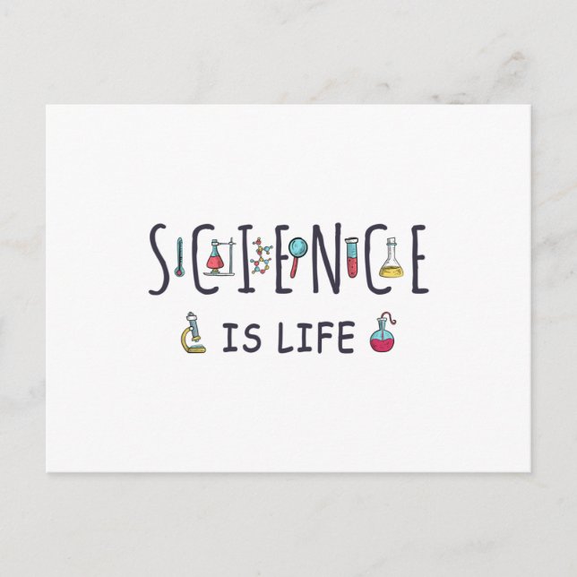 Carte Postale La science est la vie (Devant)