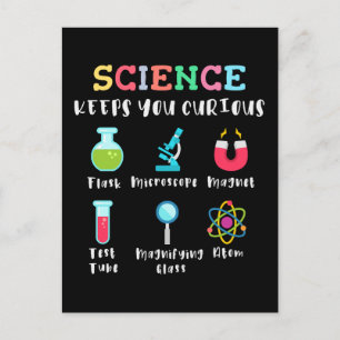 Carte Postale La science vous garde curieux