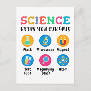 Carte Postale La science vous garde curieux