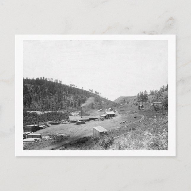 Carte Postale La scierie de Dobbin dans les collines noires (Devant)