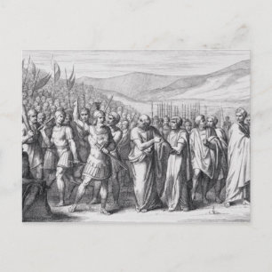 Carte Postale La sécession du peuple au Sacre des Mons