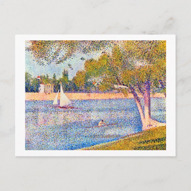 Carte Postale La Seine à La Grande Jatte, Seurat (Devant)