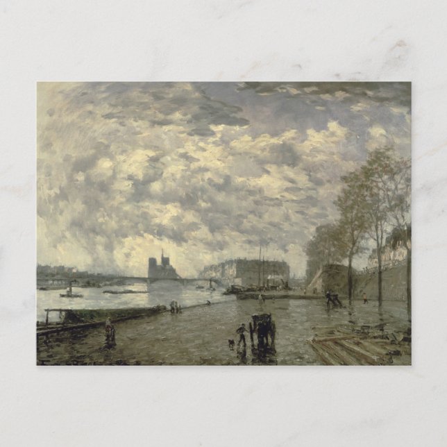 Carte Postale La Seine et Notre Dame (Devant)