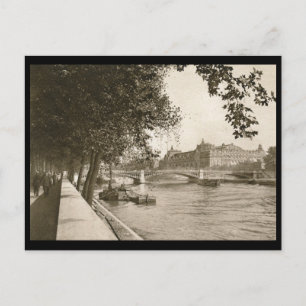 Carte Postale La Seine, Paris, France Vintage