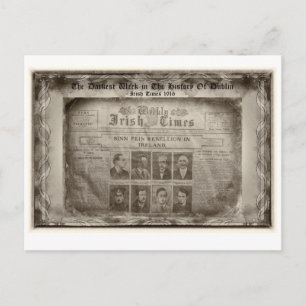 Carte Postale La semaine la plus sombre de l'histoire de Dublin