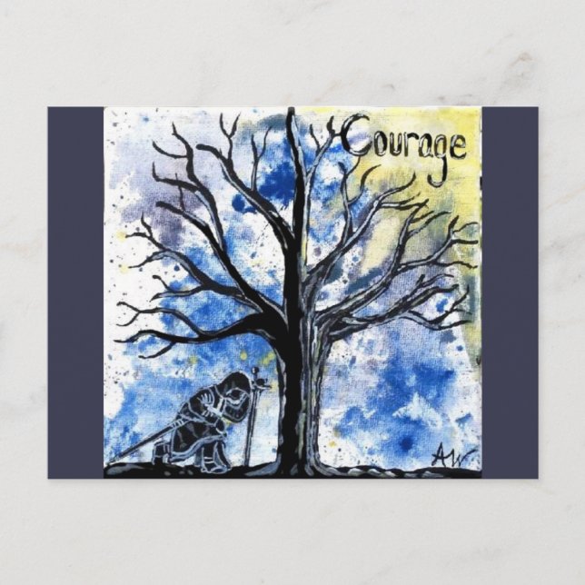 Carte Postale La série Arbre : Courage (Devant)