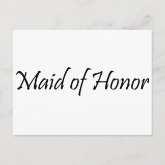 Carte Postale La servante d'honneur