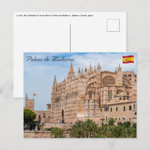 Carte Postale La Seu, Cathédrale de Palma de Majorque - Espagne